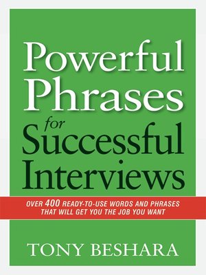 cover image of Powerful Phrases for Successful Interviews